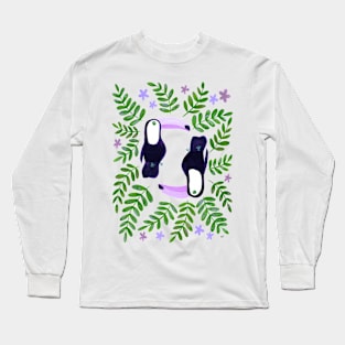 Toucans Pattern - Lavender Long Sleeve T-Shirt